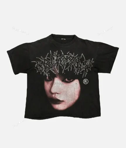 Billionaire Studios Cute Girl Face Logo Tee Black (1)
